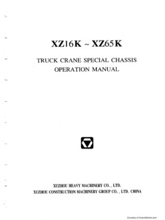XCMG XZ25K Specifications