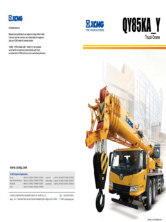 XCMG QY85KAY Specifications