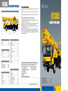 XCMG QY30K5 Specifications