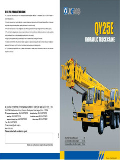 XCMG QY25E Specifications