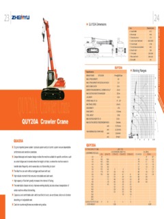 Zhenyu QUY20A Specifications
