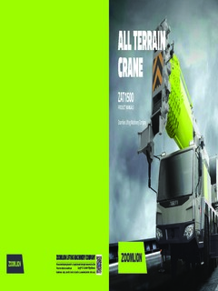 Zoomlion ZAT1500 Specifications