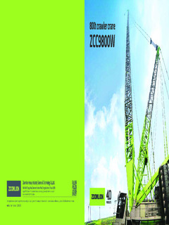 Zoomlion ZCC9800W Specifications