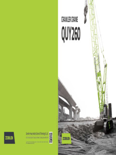 Zoomlion QUY260 Specifications
