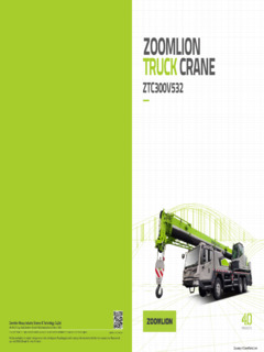 Zoomlion ZTC300V532 Specifications