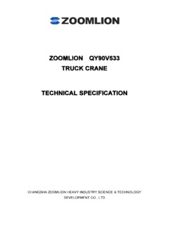 Zoomlion QY90V533 Specifications